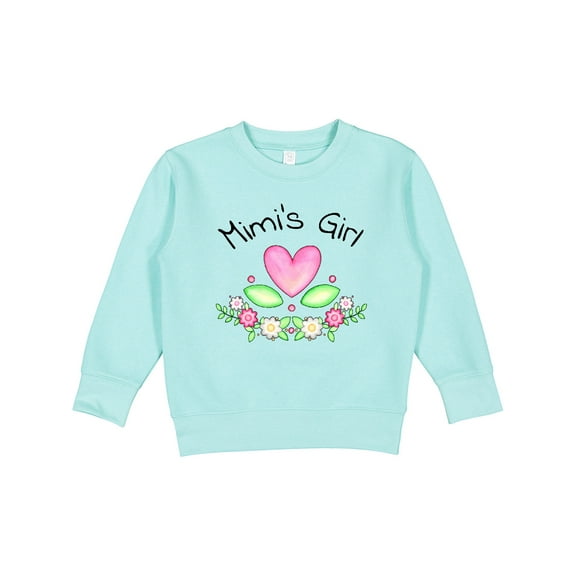 Inktastic Mimi's Girl Heart Flowers Toddler Sweatshirt