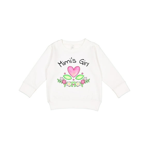 Inktastic Mimi's Girl Heart Flowers Toddler Sweatshirt