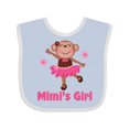 thumbnail image 1 of Inktastic Mimi's Girl Monkey Girls Baby Bib, 1 of 4