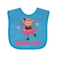 thumbnail image 1 of Inktastic Mimi's Girl Monkey Girls Baby Bib, 1 of 4