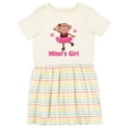 thumbnail image 1 of Inktastic Mimi's Girl Monkey Girls Toddler Dress, 1 of 5