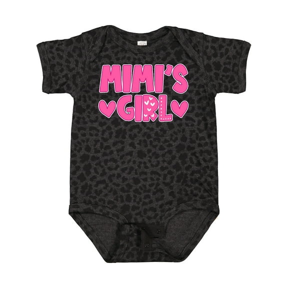 Inktastic Mimi's Girl Pink with Hearts Girls Baby Bodysuit