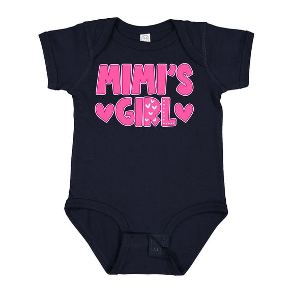 Inktastic Mimi's Girl Pink with Hearts Girls Baby Bodysuit