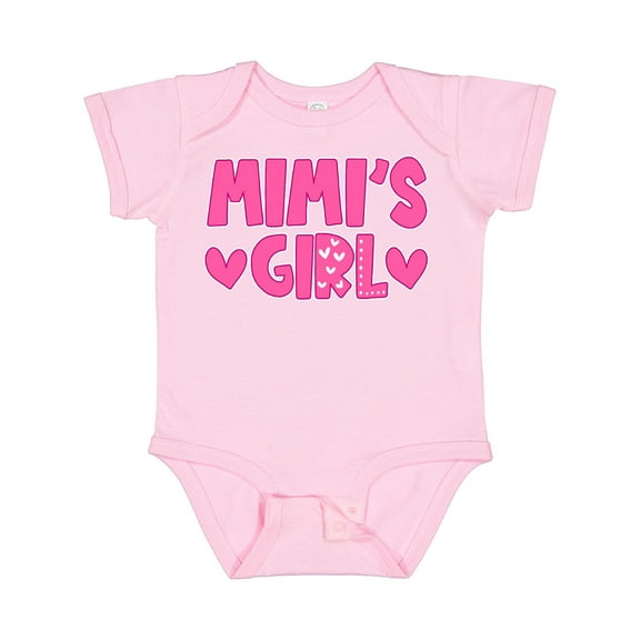Inktastic Mimi's Girl Pink with Hearts Girls Baby Bodysuit