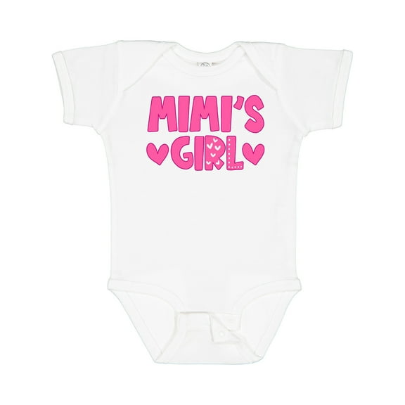 Inktastic Mimi's Girl Pink with Hearts Girls Baby Bodysuit