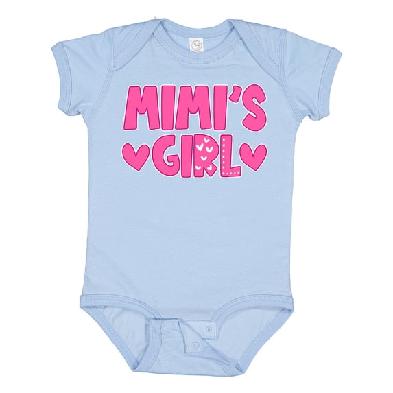 Inktastic Mimi's Girl Pink with Hearts Girls Baby Bodysuit