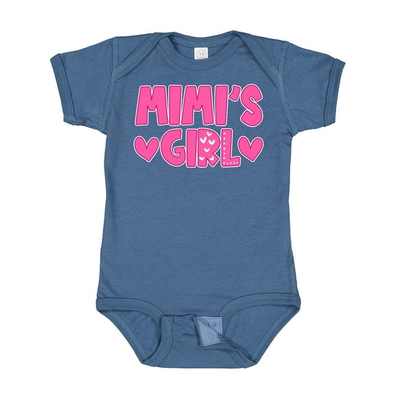Inktastic Mimi's Girl Pink with Hearts Girls Baby Bodysuit