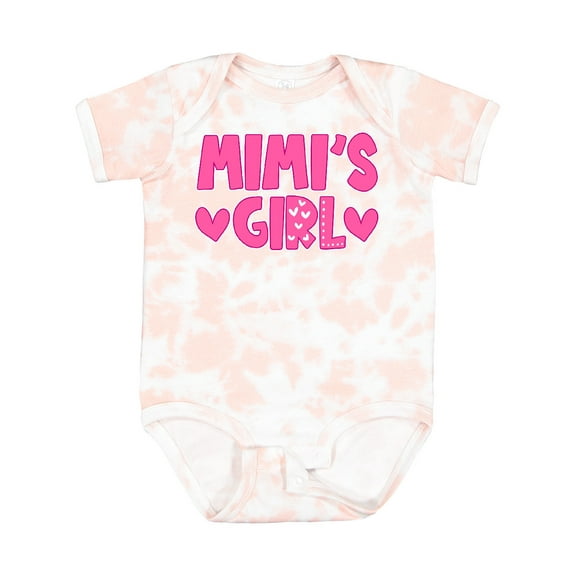 Inktastic Mimi's Girl Pink with Hearts Girls Baby Bodysuit