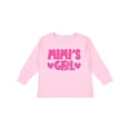 thumbnail image 1 of Inktastic Mimi's Girl Pink with Hearts Girls Long Sleeve Toddler T-Shirt, 1 of 5