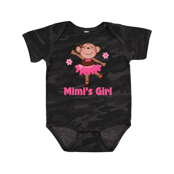 Inktastic Mimi's Girl monkey Girls Baby Bodysuit