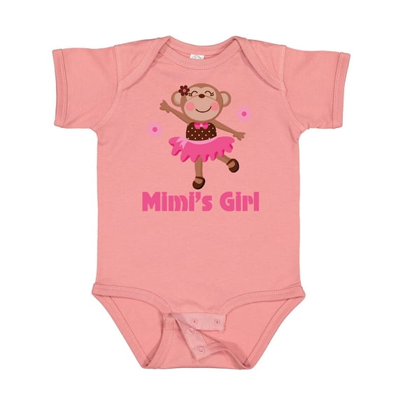 Inktastic Mimi's Girl monkey Girls Baby Bodysuit