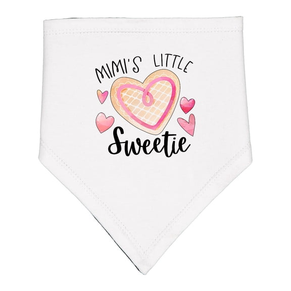 Inktastic Mimi's Little Sweetie with Heart Cookie Baby Bandana Bib