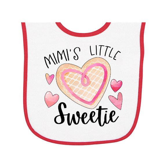Inktastic Mimi's Little Sweetie with Heart Cookie Baby Terry Cloth Bib