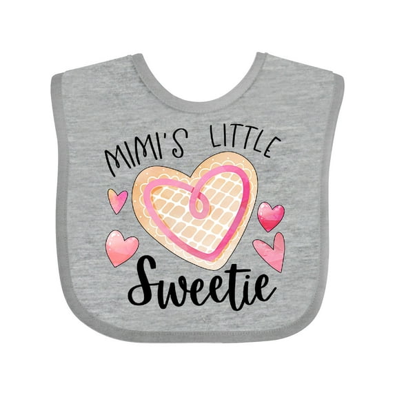 Inktastic Mimi's Little Sweetie with Heart Cookie Boys or Girls Baby Bib