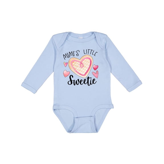Inktastic Mimi's Little Sweetie with Heart Cookie Boys or Girls Long Sleeve Baby Bodysuit