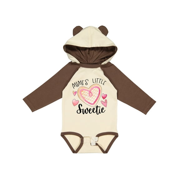 Inktastic Mimi's Little Sweetie with Heart Cookie Boys or Girls Long Sleeve Baby Bodysuit