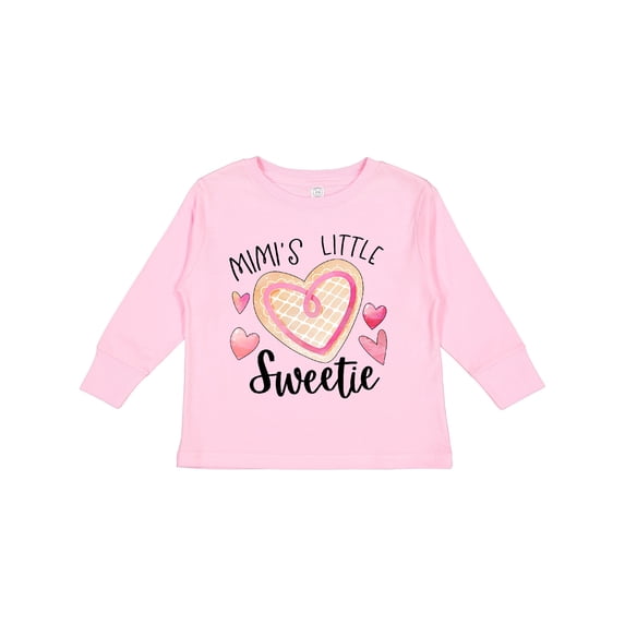 Inktastic Mimi's Little Sweetie with Heart Cookie Boys or Girls Long Sleeve Toddler T-Shirt