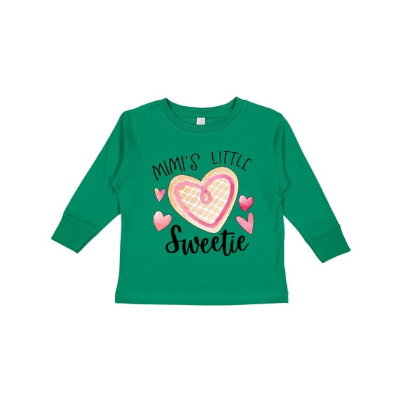 Inktastic Mimi's Little Sweetie with Heart Cookie Boys or Girls Long Sleeve Toddler T-Shirt