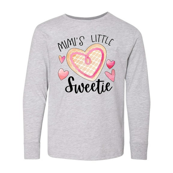 Inktastic Mimi's Little Sweetie with Heart Cookie Long Sleeve Youth T-Shirt