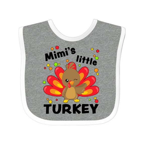 Inktastic Mimi's Little Turkey Boys or Girls Baby Bib