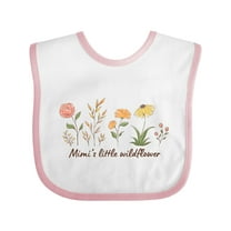Inktastic Mimi's Little Wildflower Boys or Girls Baby Bib