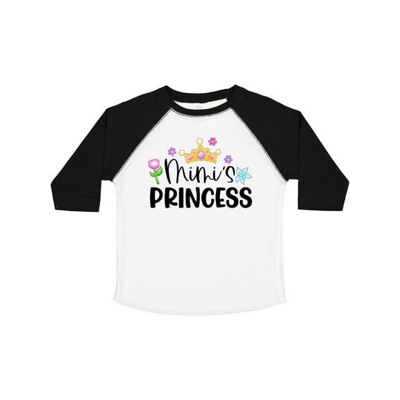 Inktastic Mimi's Princess Crown and Flowers Girls Toddler T-Shirt