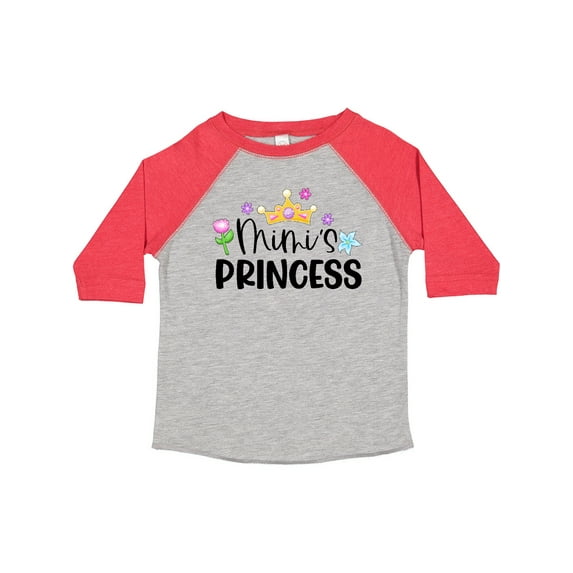 Inktastic Mimi's Princess Crown and Flowers Girls Toddler T-Shirt