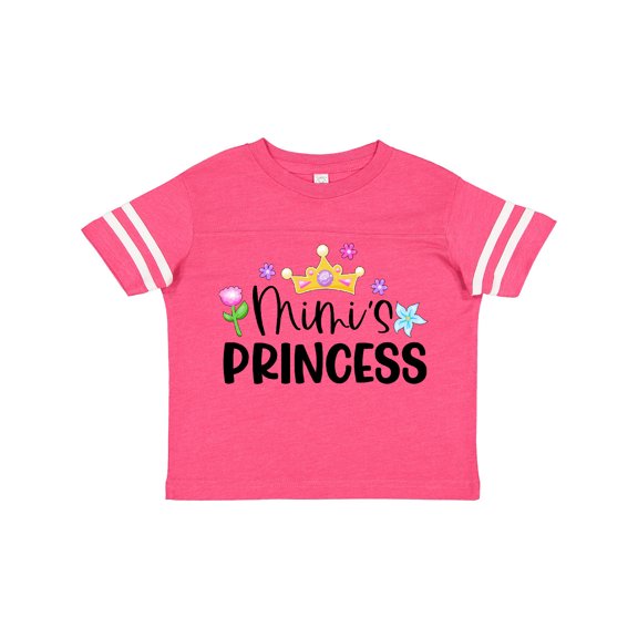 Inktastic Mimi's Princess Crown and Flowers Girls Toddler T-Shirt