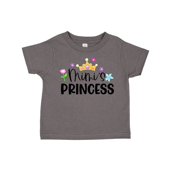 Inktastic Mimi's Princess Crown and Flowers Girls Toddler T-Shirt