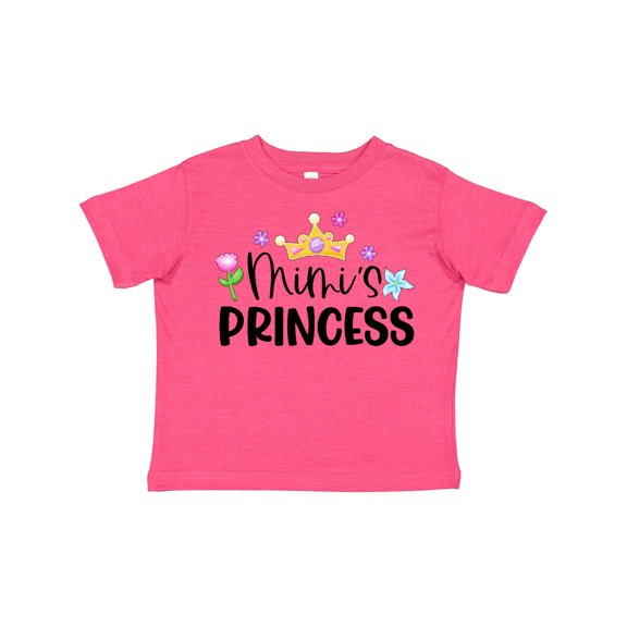 Inktastic Mimi's Princess Crown and Flowers Girls Toddler T-Shirt