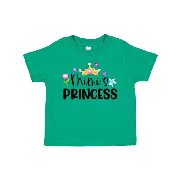Inktastic Mimi's Princess Crown and Flowers Girls Toddler T-Shirt