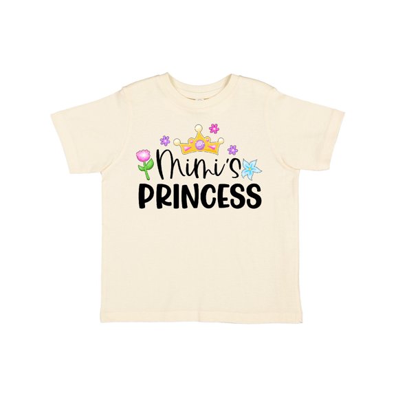 Inktastic Mimi's Princess Crown and Flowers Girls Toddler T-Shirt