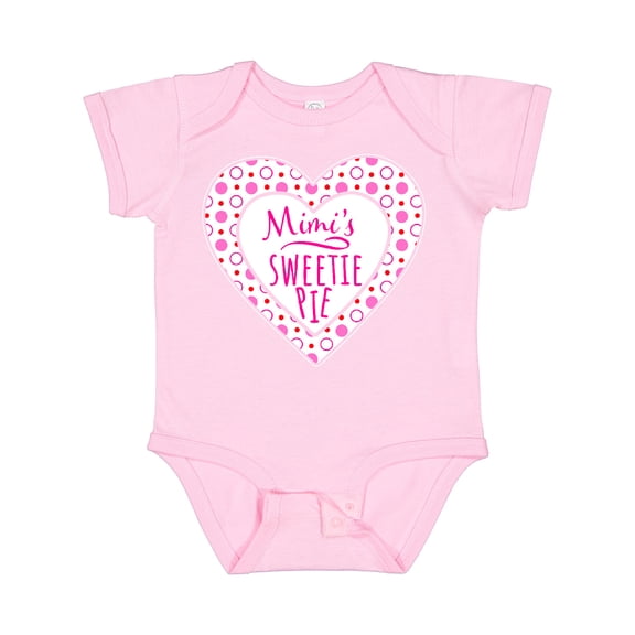 Inktastic Mimi's Sweetie Pie with Pink Hearts Boys or Girls Baby Bodysuit