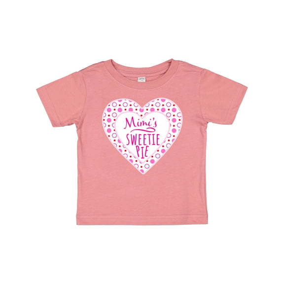 Inktastic Mimi's Sweetie Pie with Pink Hearts Boys or Girls Baby T-Shirt