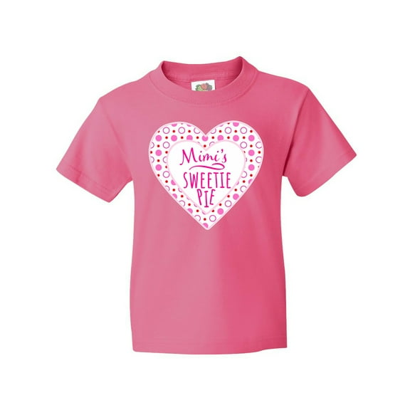 Inktastic Mimi's Sweetie Pie with Pink Hearts Youth T-Shirt