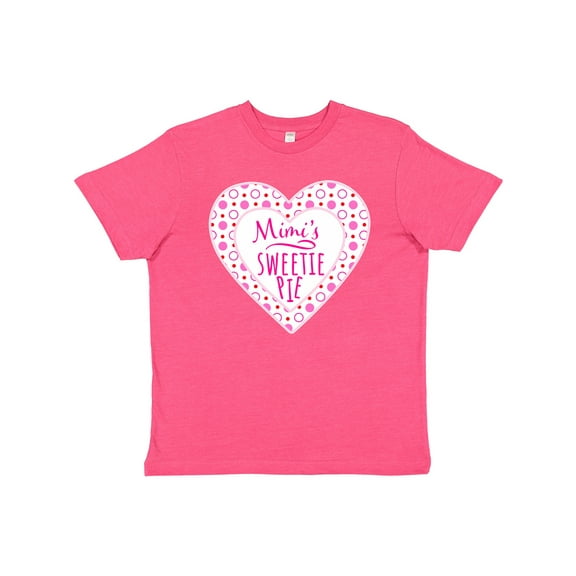 Inktastic Mimi's Sweetie Pie with Pink Hearts Youth T-Shirt