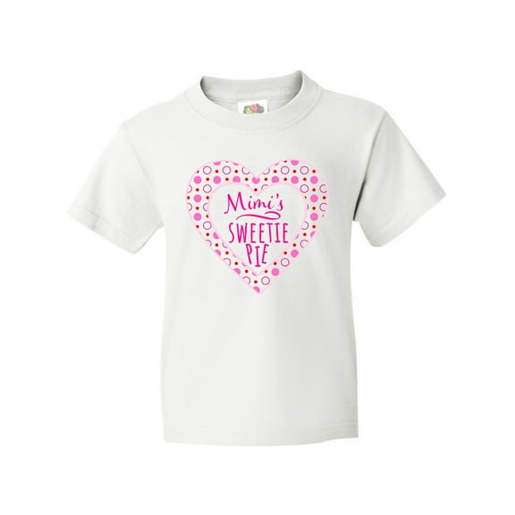 Inktastic Mimi's Sweetie Pie with Pink Hearts Youth T-Shirt