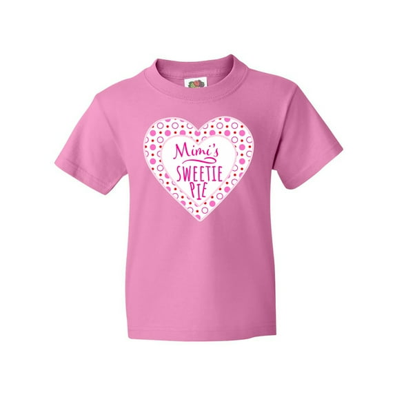 Inktastic Mimi's Sweetie Pie with Pink Hearts Youth T-Shirt