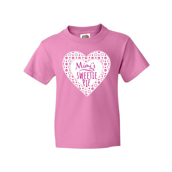 Inktastic Mimi's Sweetie Pie with Pink Hearts Youth T-Shirt
