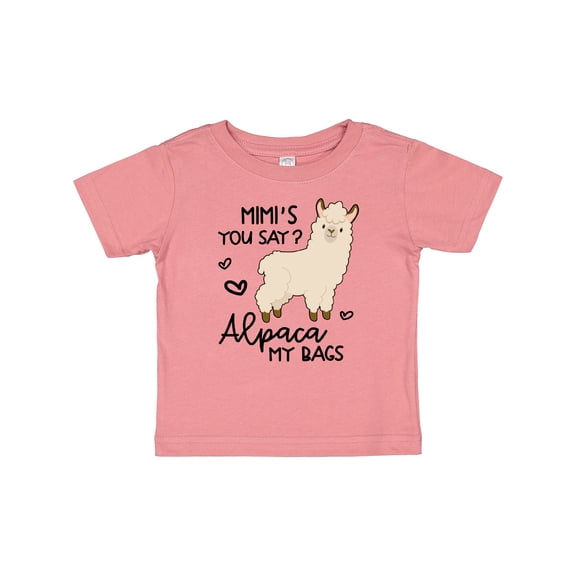 Inktastic Mimi's You Say Alpaca My Bags Boys or Girls Baby T-Shirt