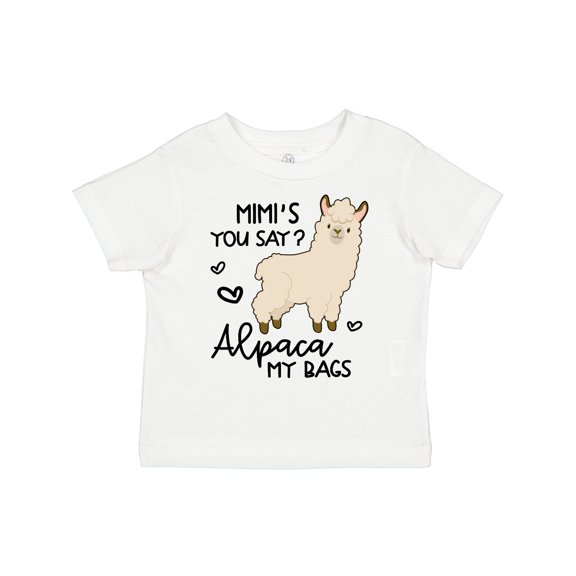 Inktastic Mimi's You Say Alpaca My Bags Boys or Girls Toddler T-Shirt
