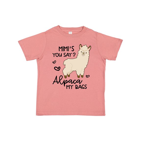 Inktastic Mimi's You Say Alpaca My Bags Boys or Girls Toddler T-Shirt