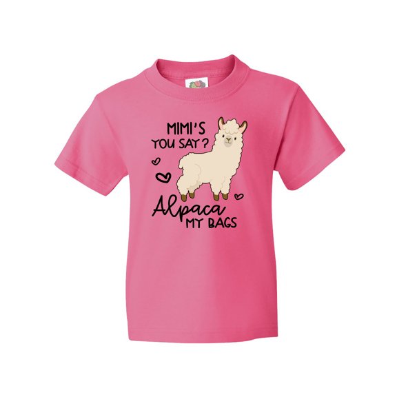 Inktastic Mimi's You Say Alpaca My Bags Youth T-Shirt