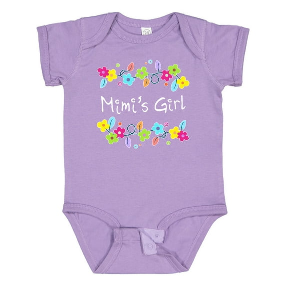 Inktastic Mimis Girl Bright Flowers Girls Baby Bodysuit