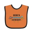 thumbnail image 1 of Inktastic Mimis Little Cowboy with Cowboy Hat and Boots Boys Baby Bib, 1 of 4