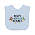 thumbnail image 1 of Inktastic Mimis Little Cowboy with Cowboy Hat and Boots Boys Baby Bib, 1 of 4