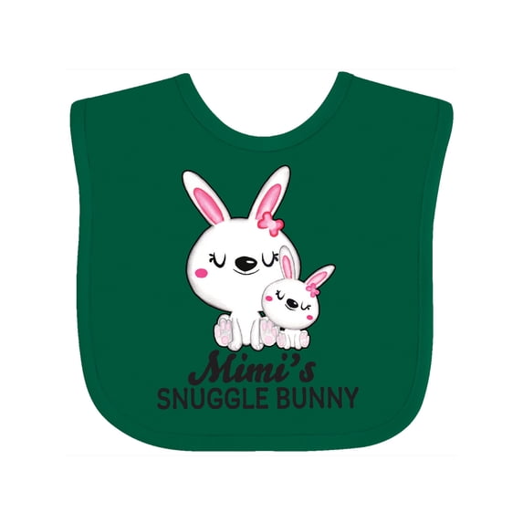 Inktastic Mimis Snuggle Bunny Easter Girls Baby Bib