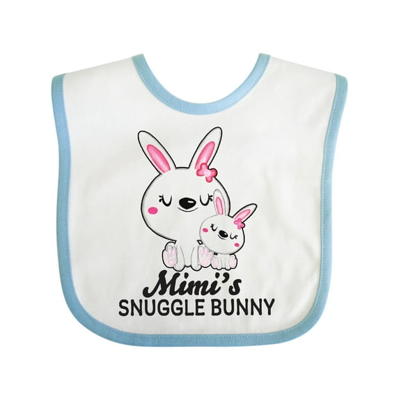 Inktastic Mimis Snuggle Bunny Easter Girls Baby Bib