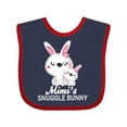 thumbnail image 1 of Inktastic Mimis Snuggle Bunny Easter Girls Baby Bib, 1 of 4
