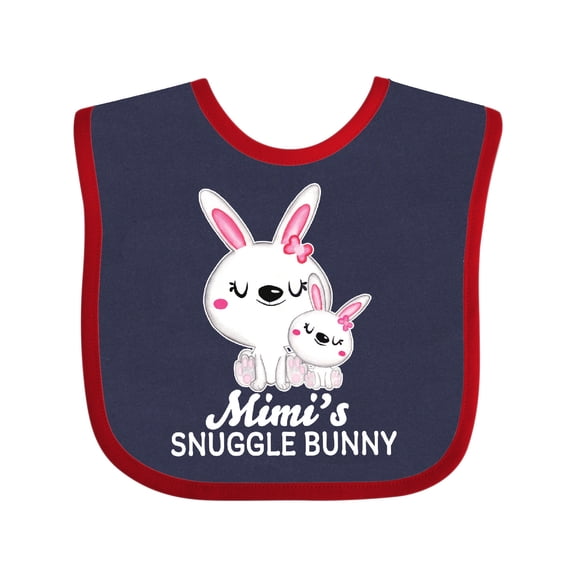 Inktastic Mimis Snuggle Bunny Easter Girls Baby Bib